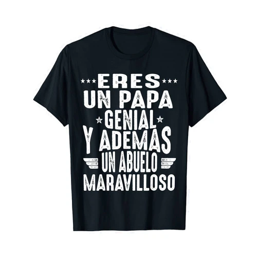 Camisetas Para Abuelo Padre Father's Day Regalos Para Abuelo Dia Del Padre Camiseta Mejor Papa Mundo T-Shirt