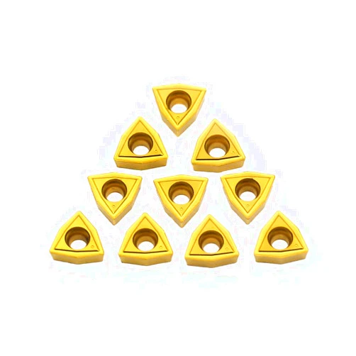 OSCARBIDE WCMT050304(WCMT2.52) Carbide Turning Inserts,WCMT Inserts CNC Lathe Insert for Indexable Lathe Turning Tool Holder Insert Replacement,10 pcs/pack