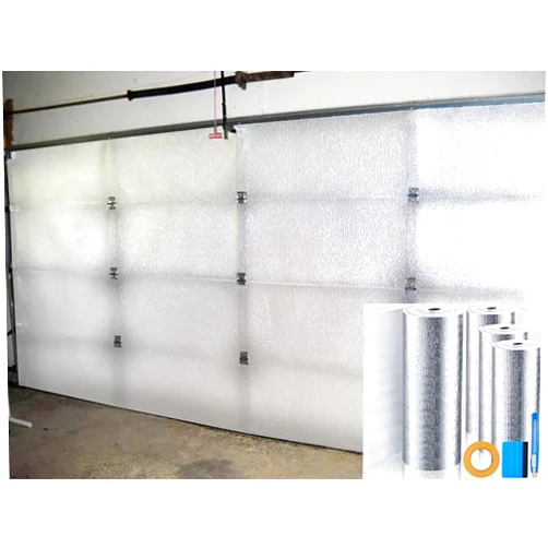 AES NASA Reflective White Foam Core Warehouse Garage Door Insulation Kit 10L x 8H