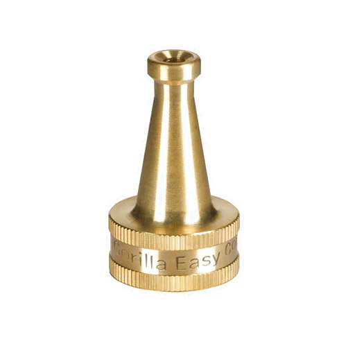 GORILLA EASY CONNECT Garden Hose Sweeper Spray Nozzle Solid Brass for High Pressure Cleaning