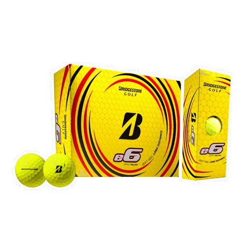 Bridgestone Golf Bridgestone e6 Golf Balls (One Dozen) 2021 Model Yellow