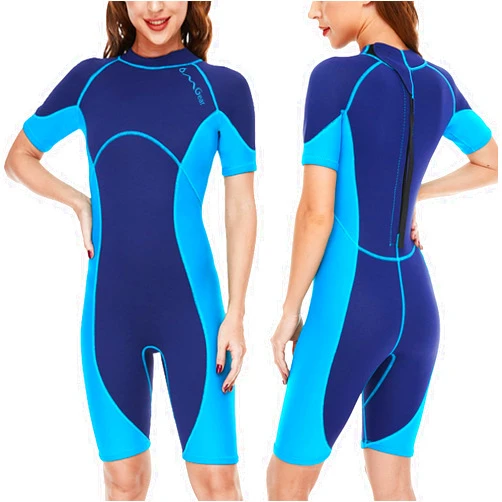 OMGear Wetsuit Women Men 2mm 3mm Neoprene Dive Wet Suit for Cold Water Short/Full Body Thermal Swimsuit for Adults Snorkel Suit for Snorkeling Scuba Diving Swimming Surfing Spearfishing