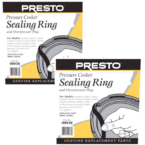 Presto 09936 Pressure Cooker Sealing Ring 2 packs