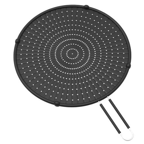 INYOU Silicone Splatter Screen for Frying Pan Suitable for 13” Pans, Multi-Use Grease Splatter Guard Heat Resistant to Hot Oil Food Safety Oil Splash Guard