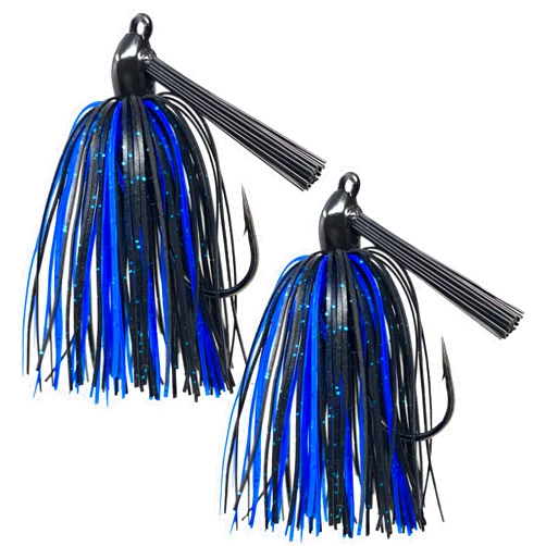 Reaction Tackle Tungsten Swim Jig for Bass Fishing - Weedless Design with 97% Pure Tungsten Jig Head and Silicone Skirt - Fishing Tackle for Pike, Walleye and Muskie and More (2-Pack)