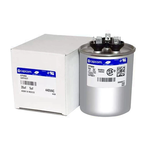 OEM Rplm for Trane CPT00977 - Trane OEM Upgraded Replacement Round Capacitor 35 + 5 uf MFD 440 Volt