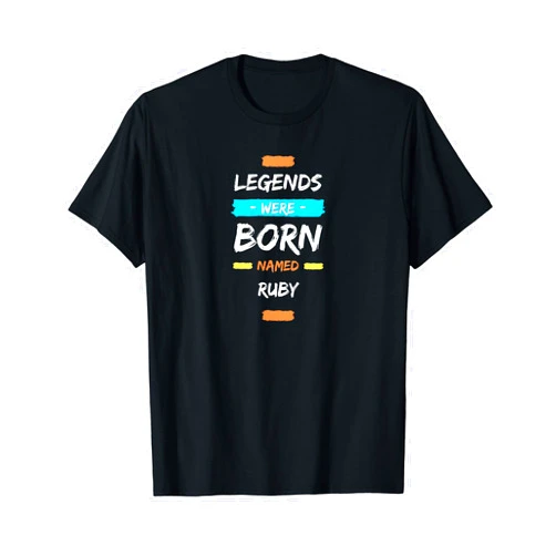 JTMerchDesigns - RetroRise Apparel Legends Born Legends Were Born Named RUBY - Vintage | Tee T- T-Shirt