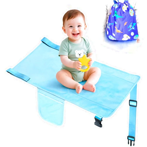 COZYBONDER Toddler Airplane Bed, Airplane Seat Extender for Kids, 2 in 1 Drawstring Bag, Toddler Travel Essentials Must Have for Flight