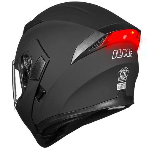 ILM Motorcycle Dual Visor Flip up Modular Full Face Helmet DOT 6 Colors Model 902