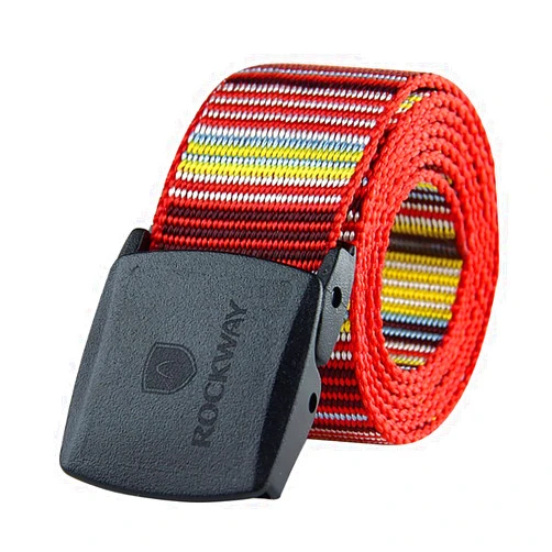 ROCKWAY Nylon Web Belt Plastic Buckle Airport Friendly (2 Buckles Included)