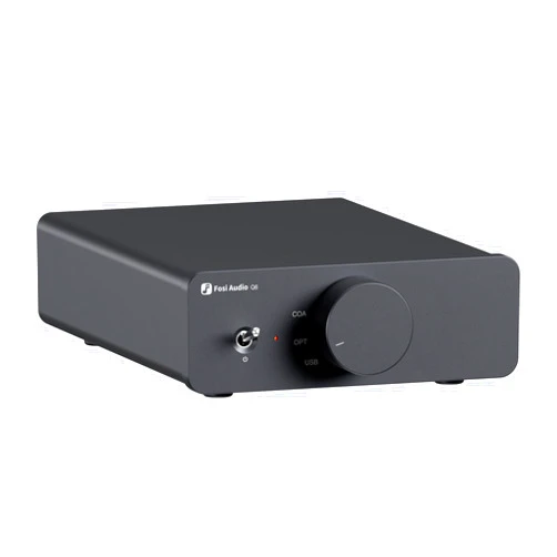 Fosi Audio Q6 Mini Desktop DAC, USB C Digital to Analog Audio Converter for Home Stereo Amplifier and Headphone Amp, Optical/Coaxial Input, RCA Output/Sub-Out, High-Resolution 32bit/768kHz DSD512