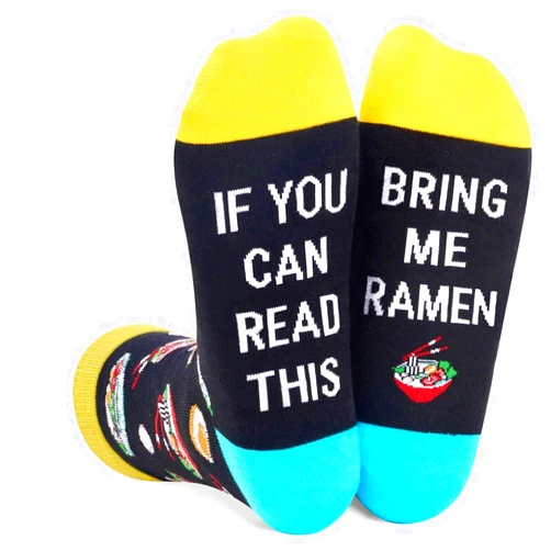HAPPYPOP Cheese Gifts Ramen Ice Cream Gifts - Ice Cream Socks Cheese Ramen Food Socks Men Women