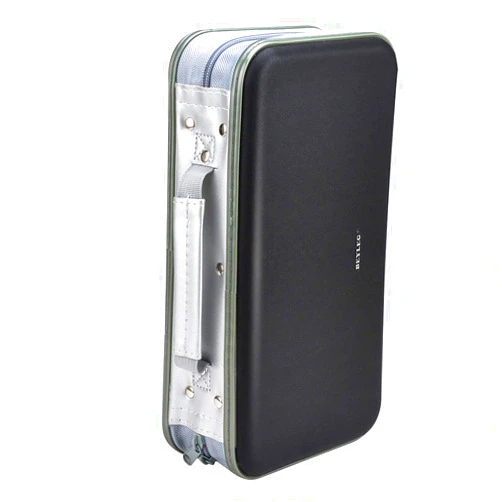 Wismart CD DVD Wallet, Wismart 96 Capacity Heavy Duty Sturdy DVD Storage Hard shell CD Disk Holder DVD Case VCD Wallets Blu-ray Media Case Storage Holder Organizer Wallet,96 Capacity (Black)