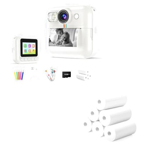 Dafotil Kids Camera Instant Print*1 & 6 Rolls Print Paper*1