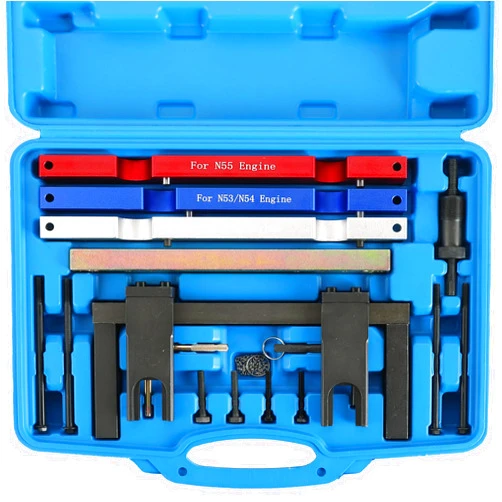 DASBET Engine Camshaft Timing Locking Master Tool Set, Crankshaft Flywheel Alignment Tool Kit Compatible with BMW Vehicles with 2.5L & 3.0L N51 N52 N53 N54 N55