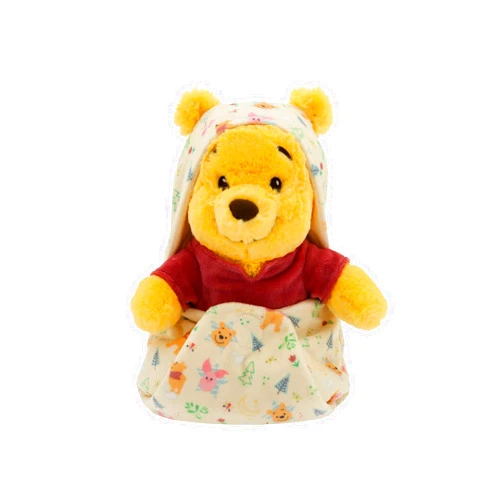 Disney Store Official Babies Collection: Stitch Pooh in Swaddle with Detailed Plush Features - Official Soft Toy - Stuffed Animals for Babies - Perfect for Fans & Kids