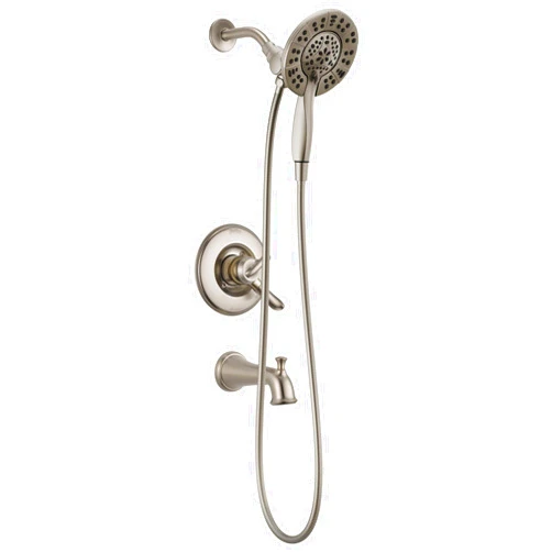 Delta T17494-SS-I Linden 17 Series Tub & Shower, Without Rough, Stainless
