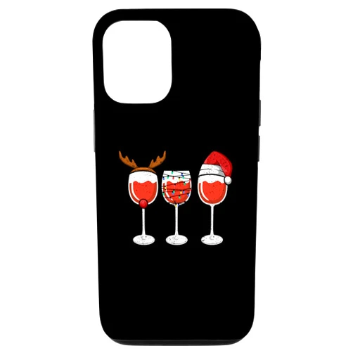 Merry Christmas Gifts Santa Claus Costume Xmas PJS iPhone 14 Wine Christmas Santa Claus Hat Xmas Lights Reindeer Antlers Case
