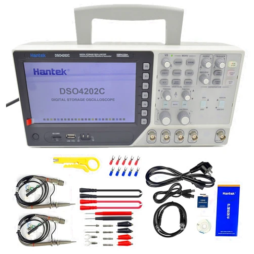 Hantek DSO4202C 2 Channel Digital Oscilloscope 1 Channel Arbitrary/Function Waveform Generator 200MHz 40K 1GS/s
