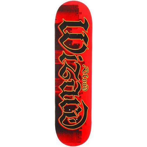 Boardparadise Blood Wizard Castles Script Skate Deck Red 8.5