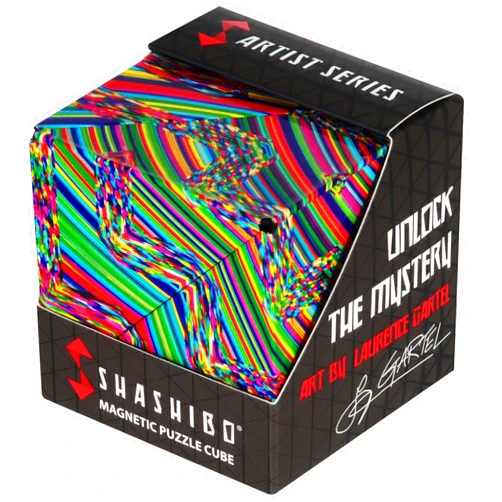 SHASHIBO Shape Shifting Box - STEM Magnetic Fidget Cube That Transforms Into Over 70 Shapes, Download Fun in Motion Toys Mobile App (Water Color)