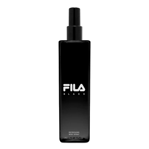 Fila BLACK for Men - Invigorating Spicy And Floral Fragrance For Him - Extra Strength, Long Lasting Scent Payoff For All-Day Wear - Trendy, Rectangular, Streamlined, Portable Bottle Design - 8.4 Oz