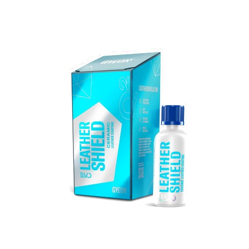 GYEON quartz Cloth GYEON Leather Shield EVO 50 ml - Ceramic Coating for Leather | All Types of Natural Leather, Tesla Vegan Leather | No Change in Finish of Upholstery |Repels Dirt and Liquid | Car Interior UV Protector