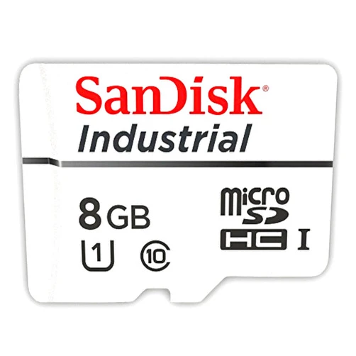 SanDisk Industrial MLC MicroSD SDHC UHS-I Class 10 SDSDQAF3-008G-I with SanDisk Adapter (8GB)