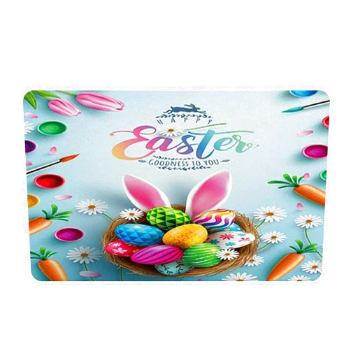 Generic Easter Outdoor Rug He is Risen Spring Front Door Mat Indoor Entrance Spring Outdoor Mat Large Easter Door Mat Clearance Deals