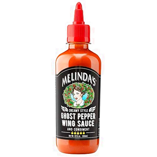 Melinda's Wing Ghost Pepper Cream Sauce, 12 Fl Oz-set of 2