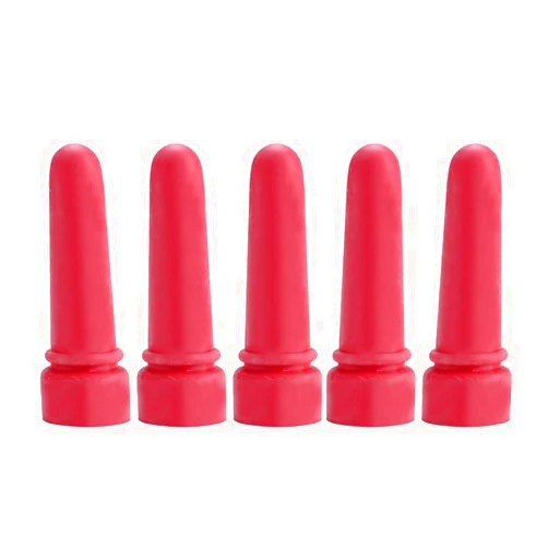 LIANGLIDE Calf Lamb Feeding Bottle 15×10×3 5pcs Animal Feeding Supplies Little Cow Calf Milk Nipple 6.9cm Length Rubber Milk Drink Nipples