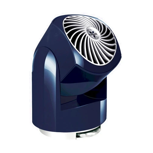 Vornado Flippi V6 Compact Air Circulator Fan, Quiet Portable Travel Fan for Desk or Bedroom, Adjustable Head, 2 Speeds, Midnight