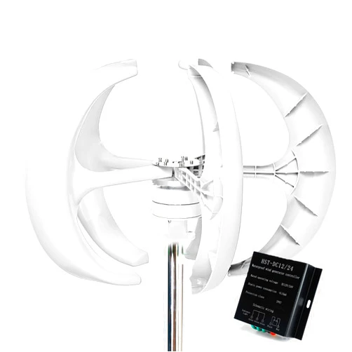 AISINILALAO 10000W Windmil Turbine Generator 5 Blade12v 24V 48V 220V with MPPT Charge Controller Low Noise Wind Speed Start Rotation for Hybrid Wind Solar System