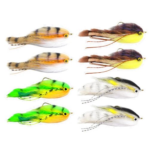 The Fly Crate Lunchable Streamer Assortment | Fly Fishing for Trout Bass Pike | Size 2