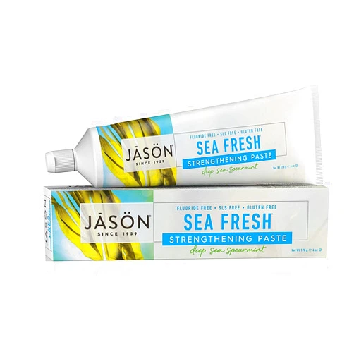 Jason All-Natural Toothpaste, Sea Fresh - 6 oz - 2 pk
