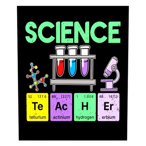 Leyland Designs Science Teacher Periodic Table Elements Chemistry Funny Bumper Sticker Window Water Bottle Decal 5