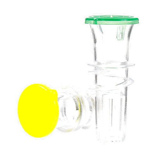 YZC COLLECTION YZC Lemon Squeezer – 2-Pack Lemon-Juicer – BPA-Free Plastic Lime Juicer– Compact Juice Extractor Citrus Press with Lid – Squeeze Lime for Cocktails, Drinks