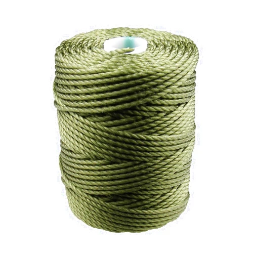 C-Lon Tex 400 Heavy Weight Bead Cord, Olivine - 1.0mm, 39 Yard Spool