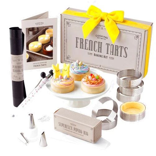 Cooking Gift Set French Tart Baking Set | Mothers Day Unique Baking Gifts Kitchen Baking Supplies Present Food Making Kit For Adults & Parisian Cooking Tools for Pastry Dessert