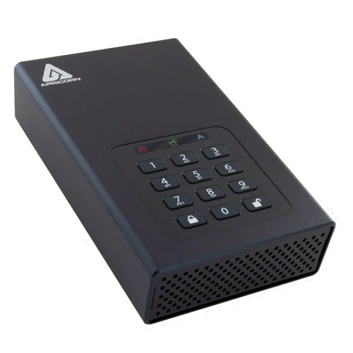 Apricorn 2TB Aegis Padlock DT 256-Bit Encrypted USB 3.0 Hard Drive (ADT-3PL256-2000)