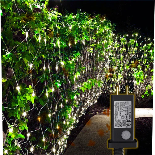 Sewawe Net Lights Outdoor, 270 LED Net Lights for Bushes, 10×10 FT LED Lights with 8 Lighting Modes, Fairy Lights for Garden, Fence, Weddings, Christmas Mesh Lights