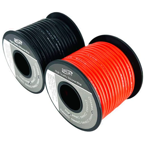 OPLIAT 14 Gauge Wire【Red 40ft + Black 40ft】 High Temp Silicone Wire 200 Degree C - Ultra Flexible 14 AWG Stranded Tinned Copper Wire for Battery Cable, Automotive, Inverter, RC Car, Solar Panel