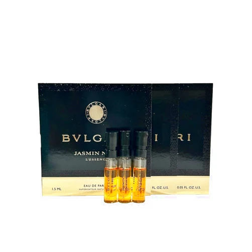 BVLGARI Jasmin Noir L'essence Perfume Sample vial WOMEN Vials 1.5 ml / 0.05 Fl Oz Pack of 3