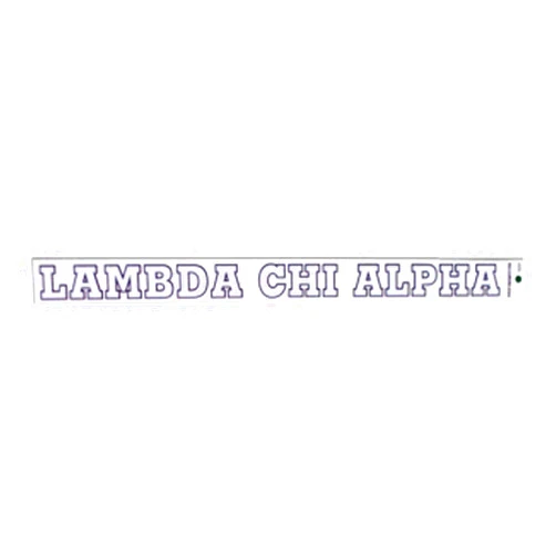 Greekgear Lambda Chi Alpha Long Window Decal
