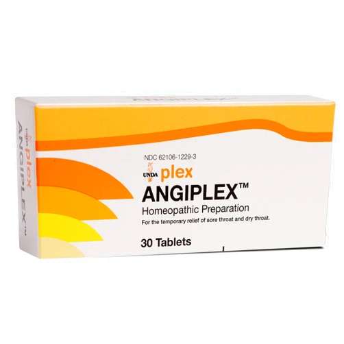 UNDA Angiplex | Homeopathic Remedy to Support Temporarily Relief of Sore Throat | 30 Tablets
