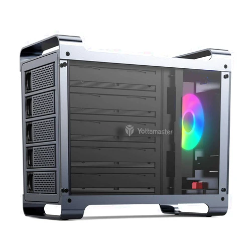 Yottamaster 5 Bay Hard Drive Enclosure,Aluminum Alloy 2.5