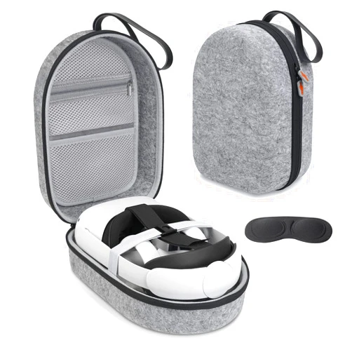BCHINER Design Carrying Case for Travel and Home Storage Oculus Quest 2 Basic and Official Elite Version VR Gaming Headset and Touch Controllers Accessories