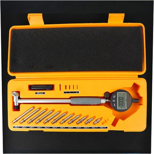 TZZES Dial Bore Gauge, 18-160mm 0.001mm Digital Bore Gauge Set, Stainless Steel High Accuracy Inner Diameter Measurement Tool, Inner Diameter Indicator Cylinder Measuring Tool(Size:50-160)