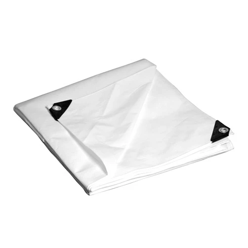 Dry Top 10' x 12' Foremost Tarp 31012 White Dry Top HD White 10-Mil Heavy Duty Tarp