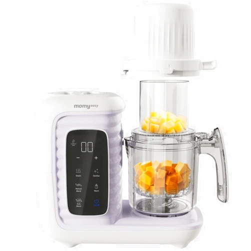 Momyeasy Baby Food Maker, Multifunction Baby Food Processor Chopper Grinder, Baby Food Steamer and Puree Blender in-One, with Bottle Warmer, Auto Cooking & Grinding with Touch Control Panel&Self Cleans